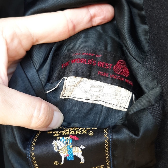 Vintage Hart Schaffner Marx Wool Trench Coat - Picture 5 of 8